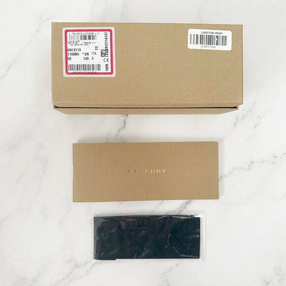 Burberry 54mm Round Cat Eye Sunglasses - Picture 4 of 12